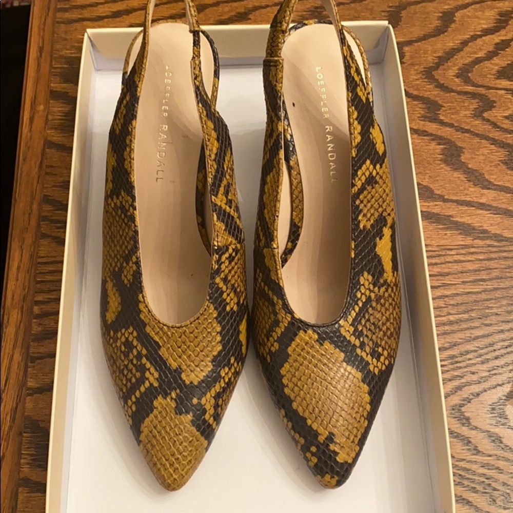 Loeffler Randall Snakeskin Heels